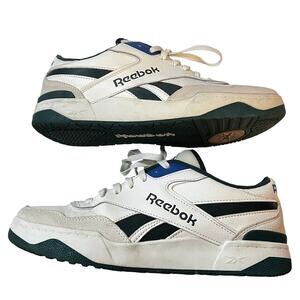 Reebok Men’s Court Drift Chalk Dark Green Sneakers Galaxy 1 Size 10